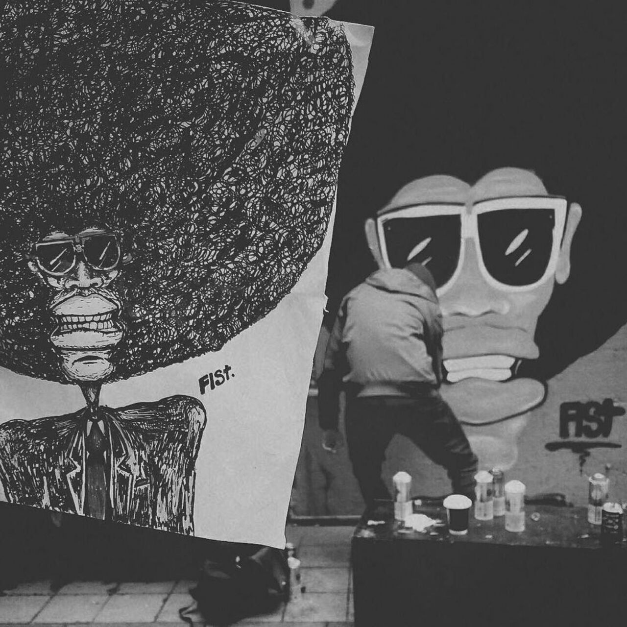 making of afro | #graffiti #streetart #istanbulstreetart #streetartistanbul #wfist #fist by wfist https://t.co/gCX8J3xhUu