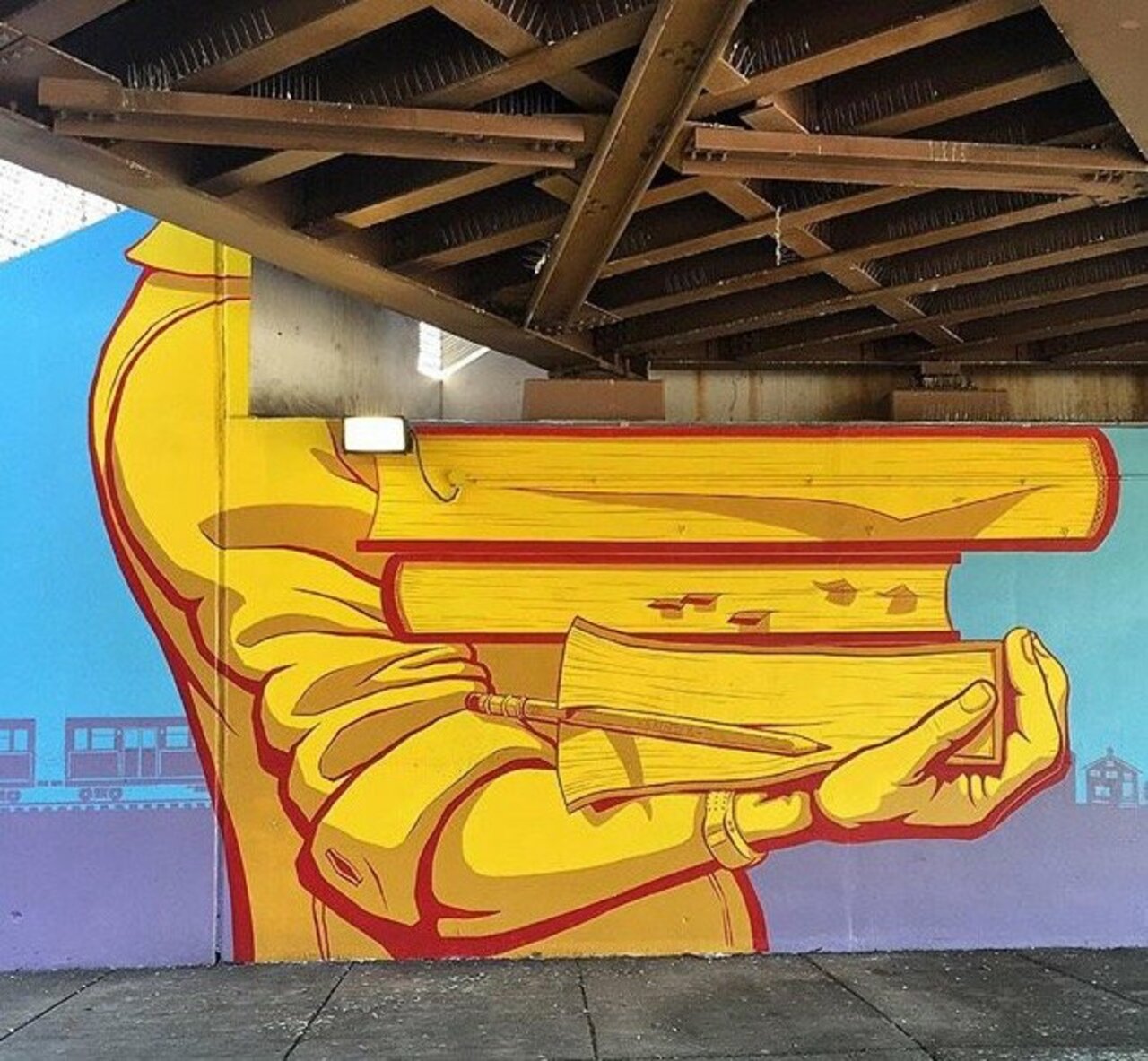 #Streetart #urbanart #graffiti #painting #mural by #artist Nick Goettling in Chicago, 2015 https://t.co/H60tFNh7Hb