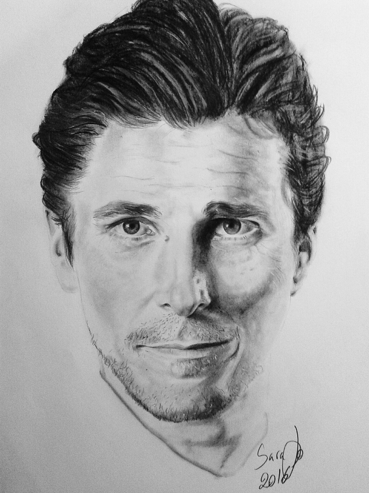 Here we go with the first drawing in 2016! Christian Bale  #ChristianBale #Art #Portrait #BedtimeSketch https://t.co/DWz06hxARO