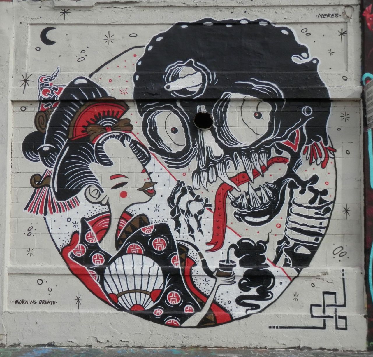 #Streetart #graffiti Morning Breath by The Yok & She Ryo at #5pointz in Queens, NY. https://t.co/LbCVhfdSVq