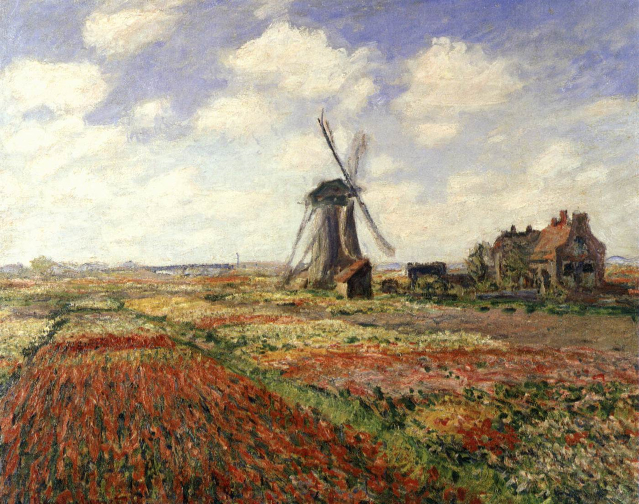Claude #MONET, "TULIP FIELDS IN HOLLAND" 1886 #ilovemonet #art #artwit #twitart #iloveart #artist #holland #tulip https://t.co/3sFQZSOFFo