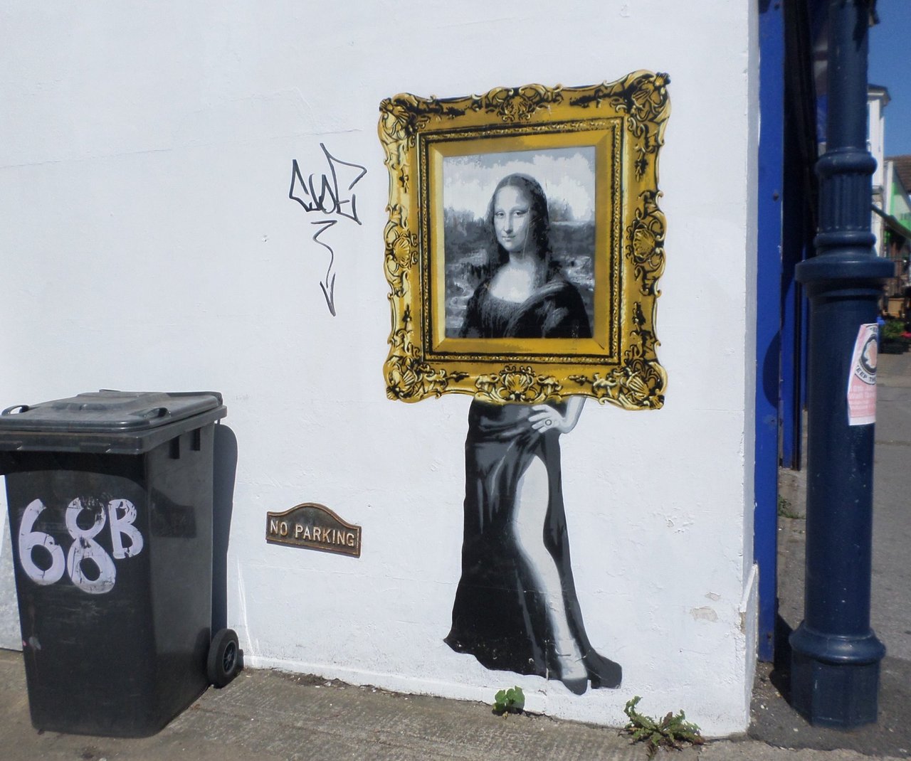 #Streetart #urbanart #stencil #graffiti "Mona Lisa" by #artist Catman - Whitstable, Kent, UK https://t.co/xtADlLI1z8