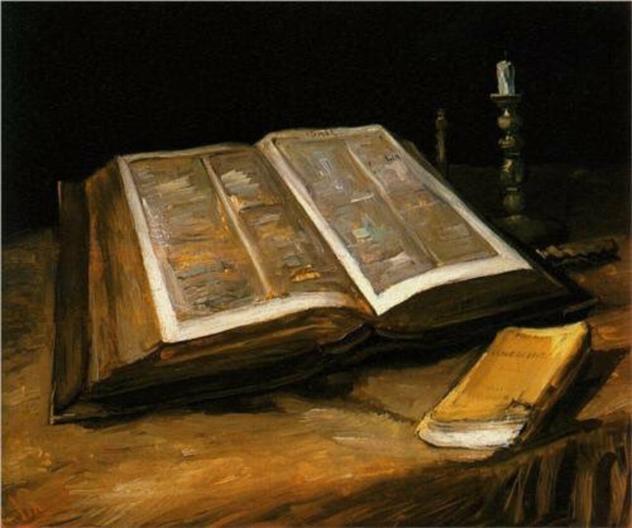 VAN GOGH, "STILL LIFE WITH BIBLE" 1885 #vangogh #vincent #art #artwit #twitart #iloveart #artist #followart #gesture https://t.co/cyVn7BDF6T