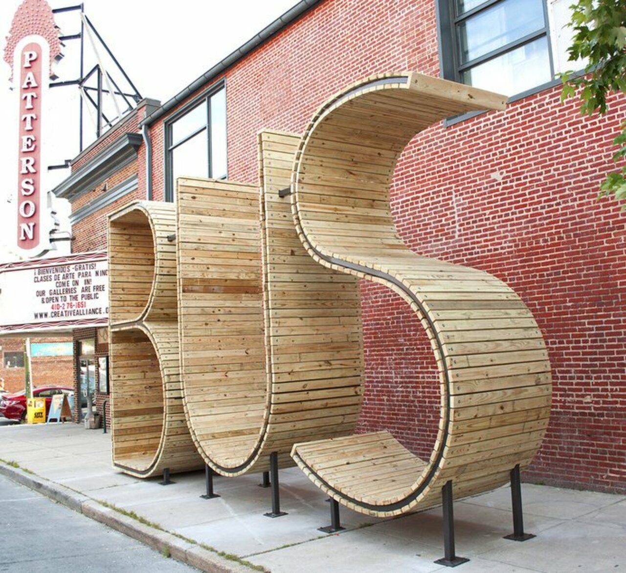 Coolest bus stop in Baltimore #designspiration #installation #art #design http://designspiration.net/image/16066186562545/ https://t.co/Cmt0sstrBo