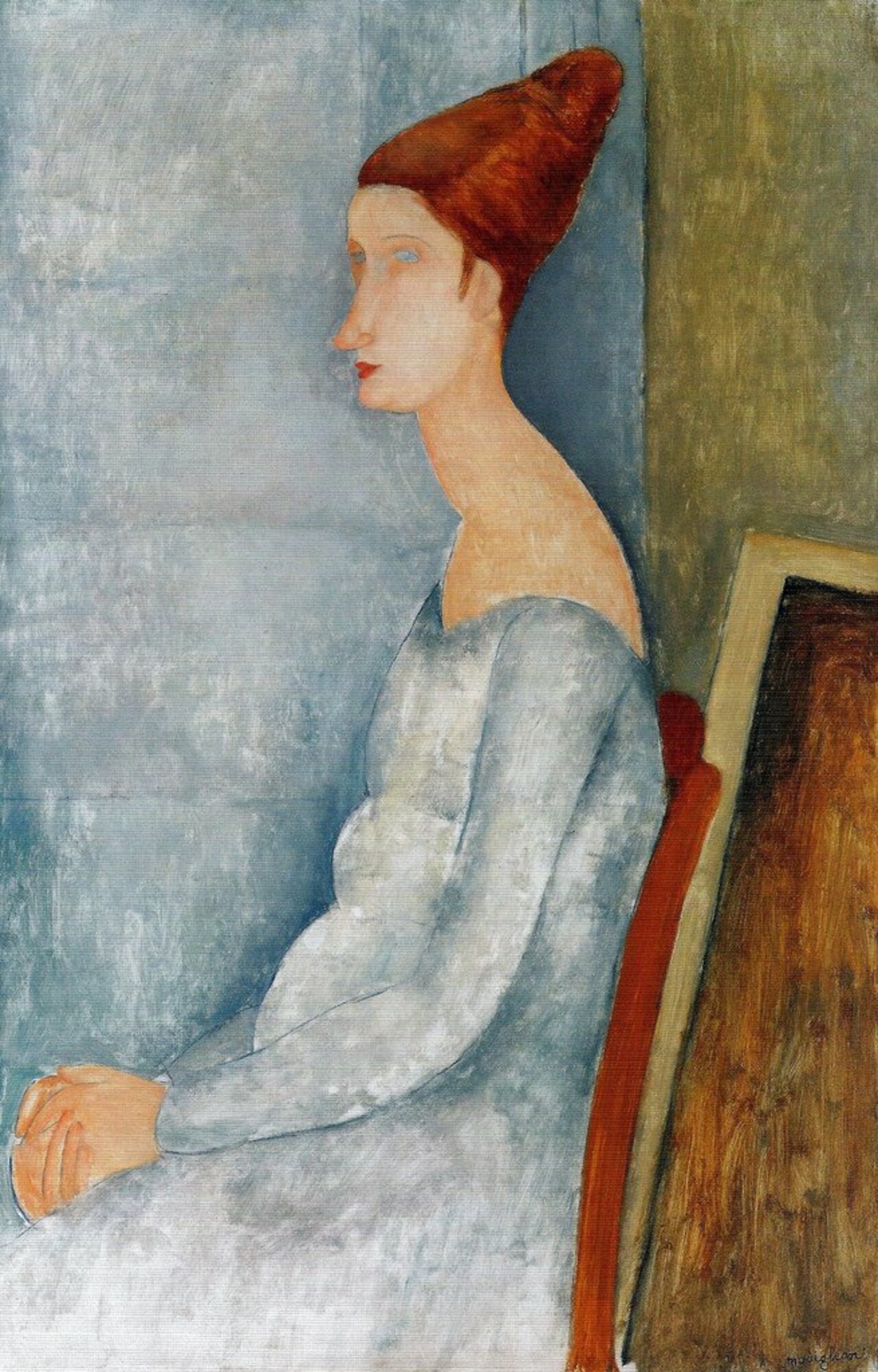 Amedeo #Modigliani Portrait of Jeanne Hebuterne, 1918 https://t.co/d9JFh86me4