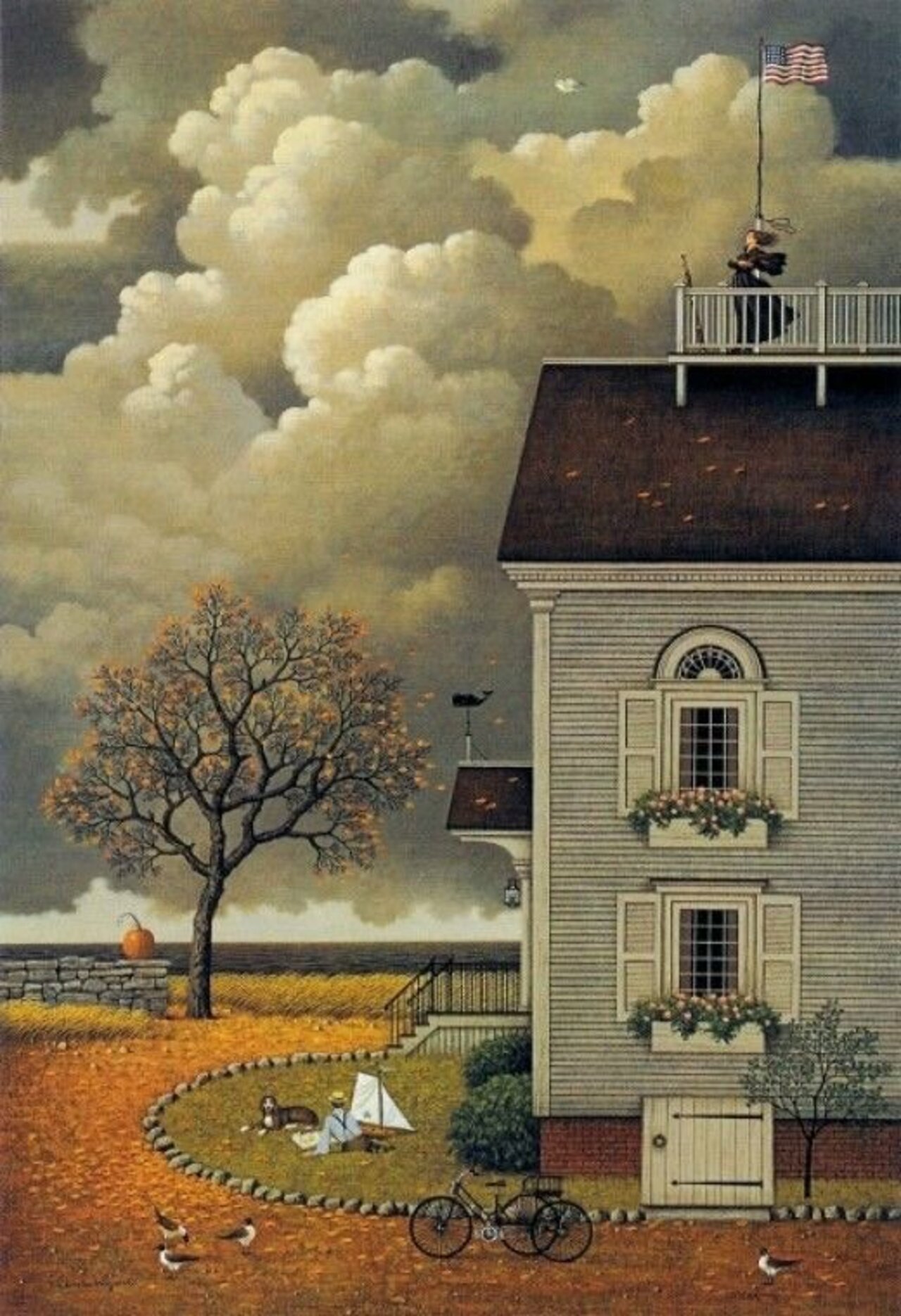 RT @HWarlow: I enjoy looking at pictures by the artist Charles Wysocki 1928-2002 painter who is well loved for his Naive art. https://t.co/93vErN5uYZ