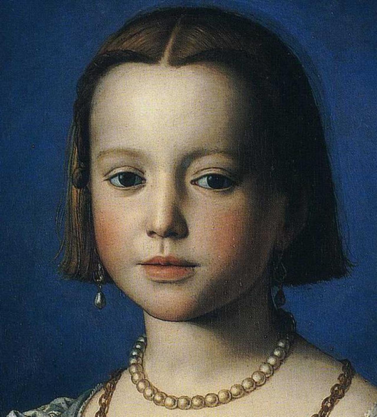 RT @Desailaur: Agnolo Bronzino- Portrait of Bia de'Medici. (Detail) #art https://t.co/EW9oK8g13F