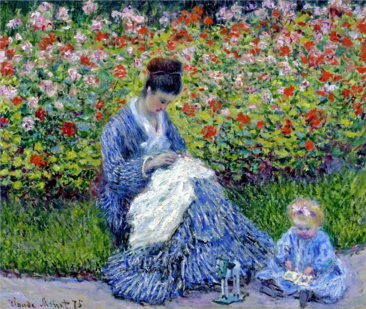We love Claude Monet's 'Camille Monet And A Child In The Artist’s Garden In Argenteuil', 1875. https://t.co/ESq5cETPLK