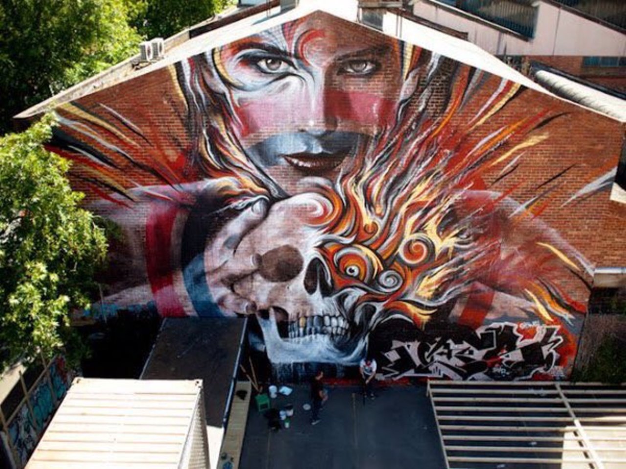 #Mural by Rone #Melbourne #Australia #Streetart #urbanart #graffiti #art https://t.co/SxatUkNAAc