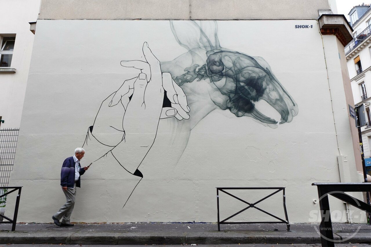 Dark MagicBy Shok-1 in Paris, France#streetart #art #mural #graffiti https://t.co/9nQJaU6Nnc