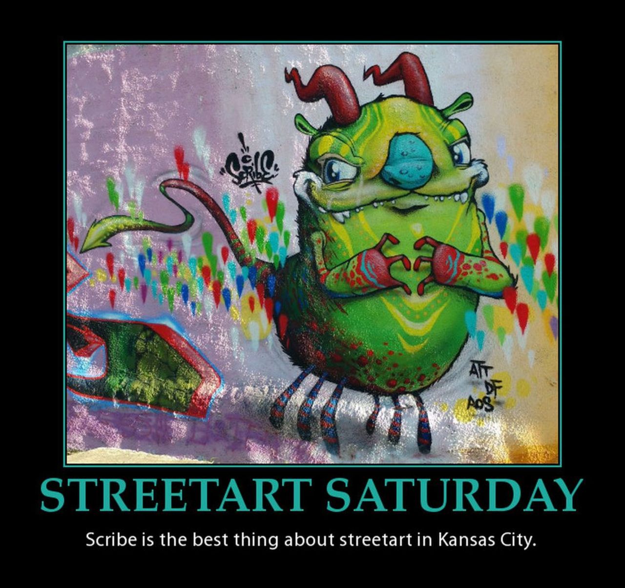 #StreetartSaturday Whenever I drop by #KansasCity I'm always looking for great #StreetArt especially art by Scribe. https://t.co/kmlzodhhip
