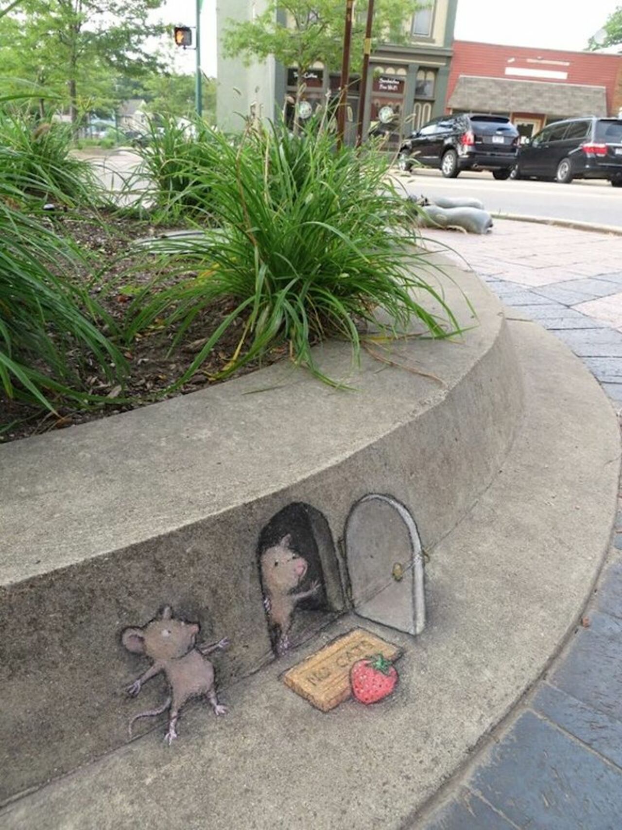 #DavidZinn does #Streetart with a streak of humor. I love his work with mice and cats. https://t.co/2fbV1N2qkg