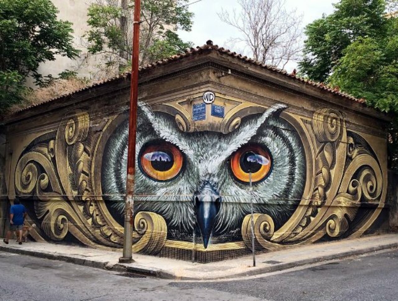 Wow! WD's latest work in AthensFollow him at http://bit.ly/1IEy91R#Greece #StreetArt https://t.co/prfUu4B2Yw