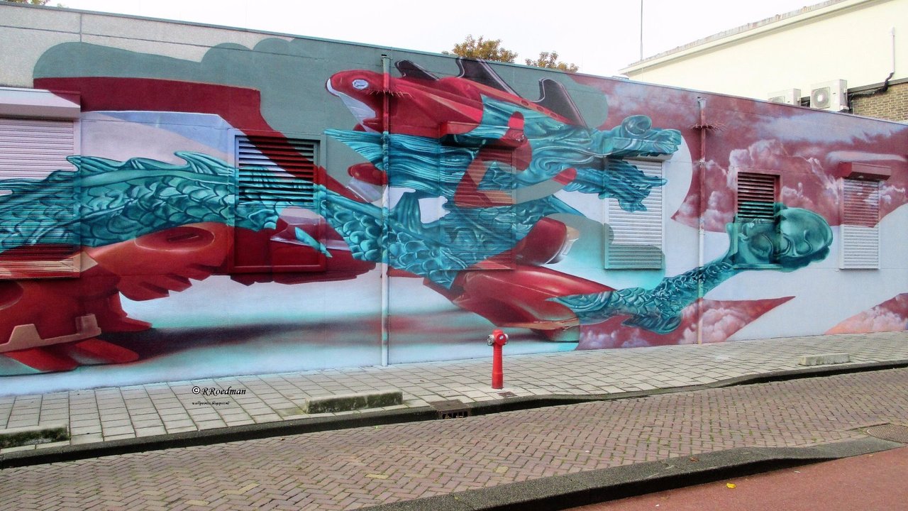 #mural by TelmoMiel #Amsterdam #Netherlands #graffiti #art #streetart #urbanart https://t.co/W0gWw0Uwrq