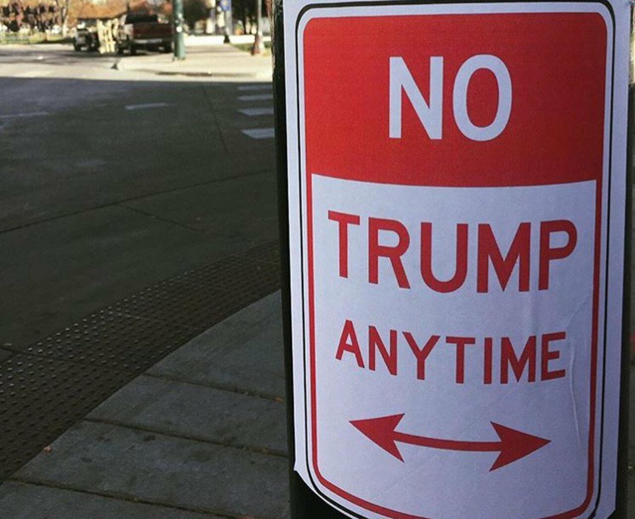 "No Trump Anytime" #streetart pops up in the Mile High City, courtesy @plasticjesusart. http://westword.com/arts/no-trump-anytime-street-art-pops-up-in-denver-8511918 https://t.co/gy4aMF04Sc