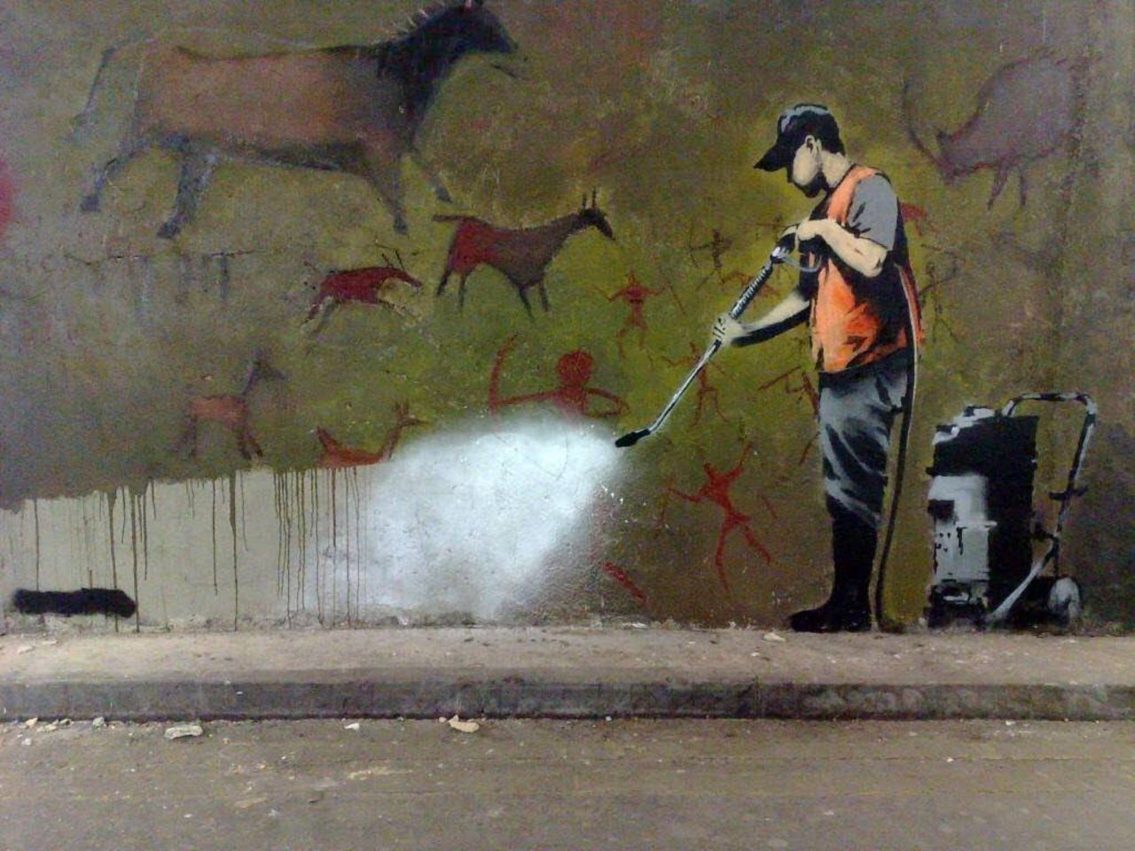You have got to love the art of Banksy #art #Banksy #England #graffiti https://t.co/EqD0OFhukE