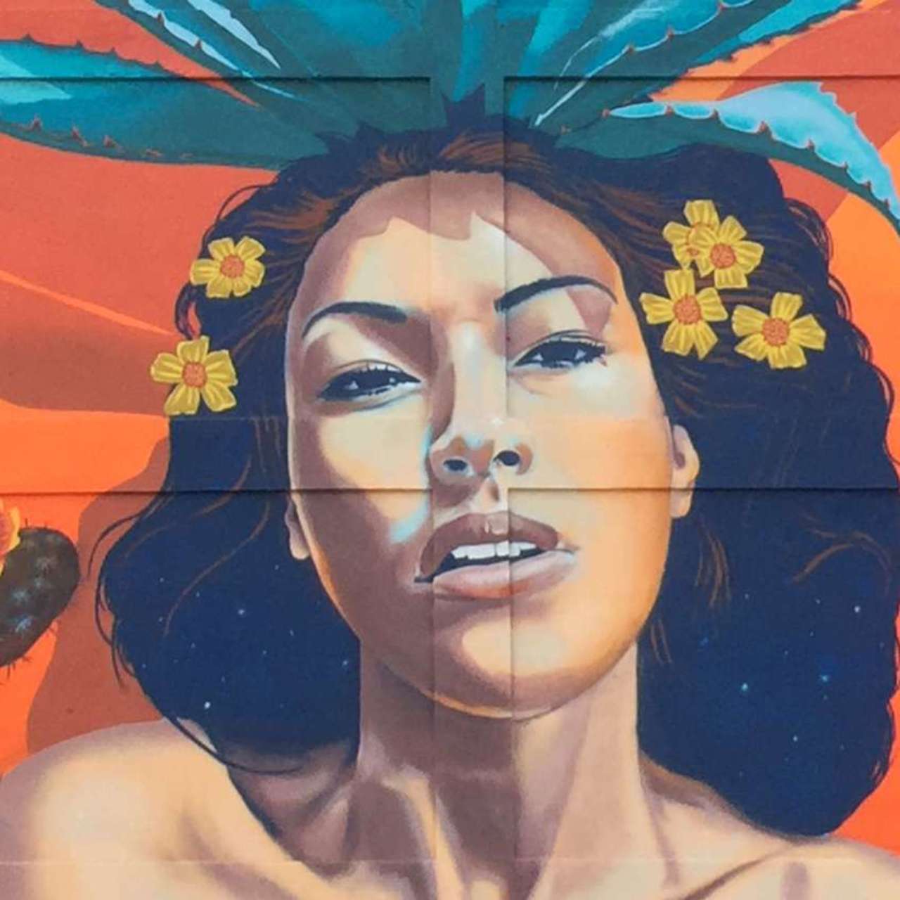 Mayahuel (Goddess of Agave)#Streetart by Rock "Cyfi" Martinez#Mural #Graffiti #Tucson #Arizona https://t.co/8mRMuXJmQI