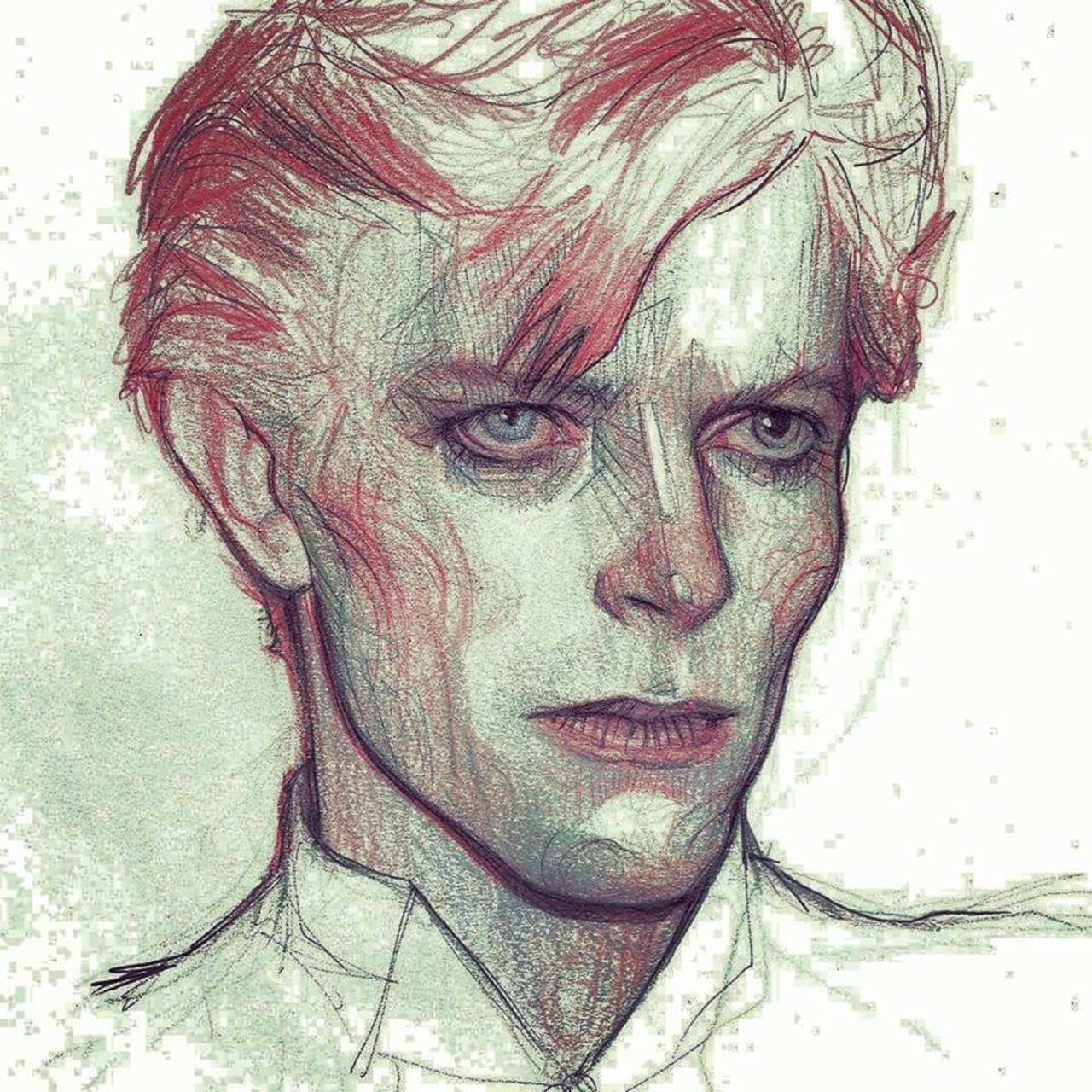 The Man Who Fell To Earth #DavidBowie #art #sketching by @subversivegirl https://t.co/GhV88PTCHT