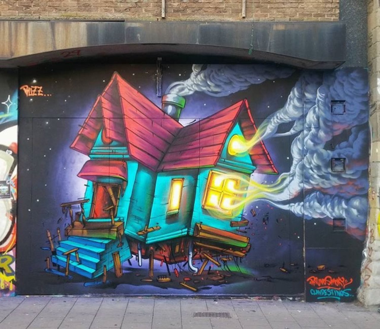 Street Art in Bristol 🇬🇧 by Brunosmoky #art #mural #graffiti #streetart https://t.co/qFGXY57uce