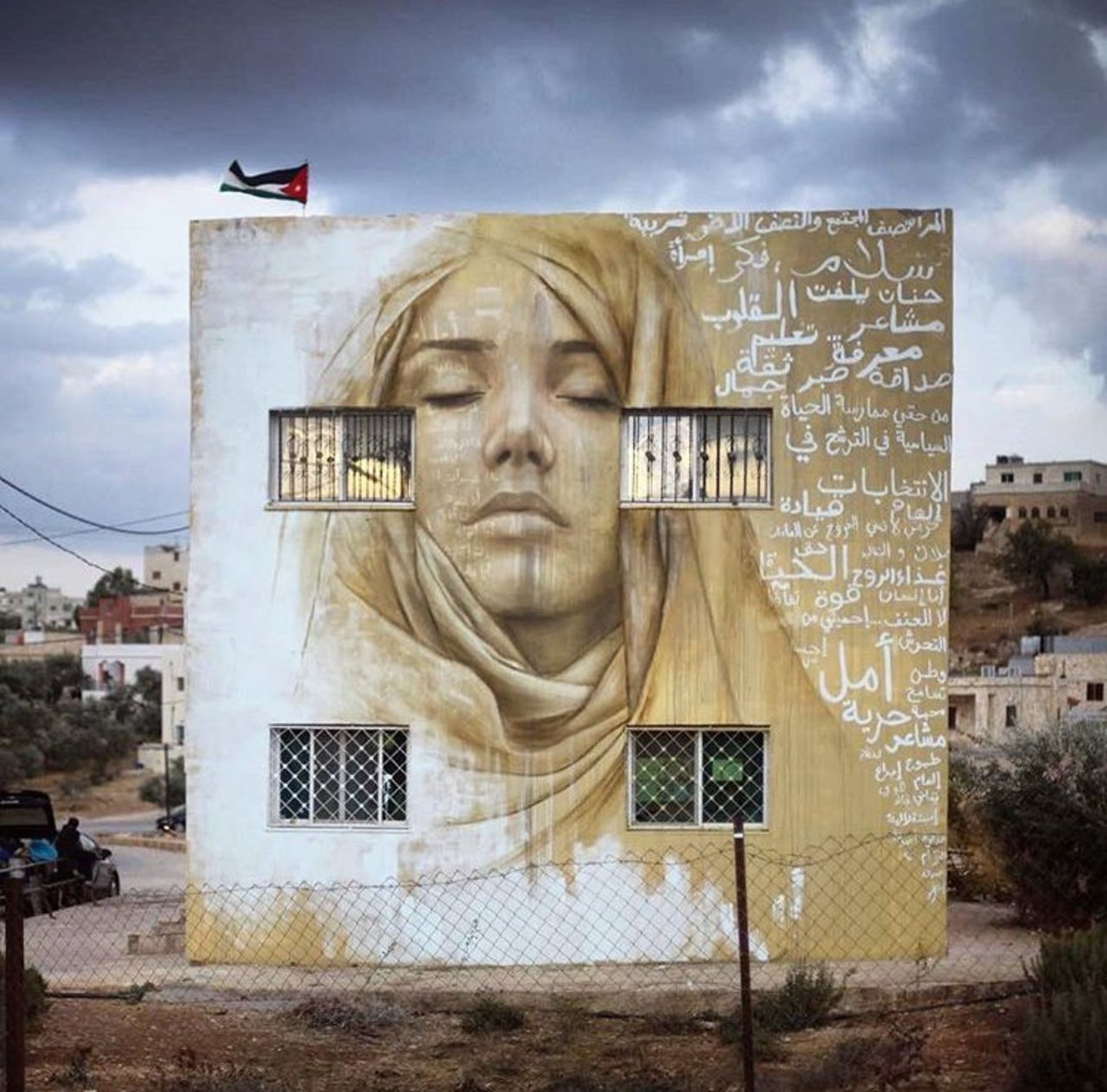 New Street Art by Jonathan Darby  Kharja, Irbid, Jordan 🇯🇴 #art #mural #graffiti #streetart https://t.co/b3kaJtl2xk