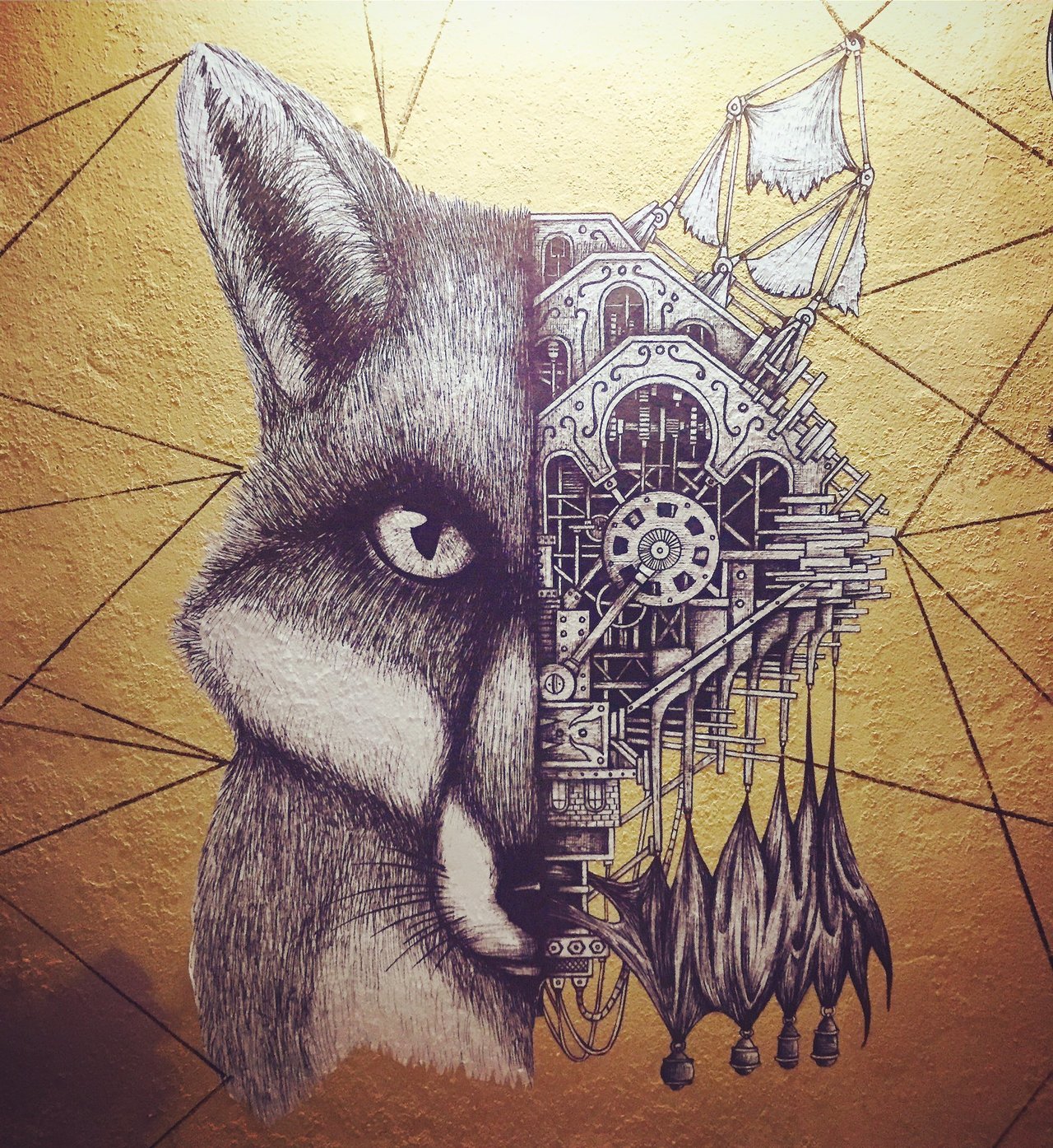 Mecanic Fox by #ardif #streetart #graffiti #graff https://t.co/XwFguXee7Q