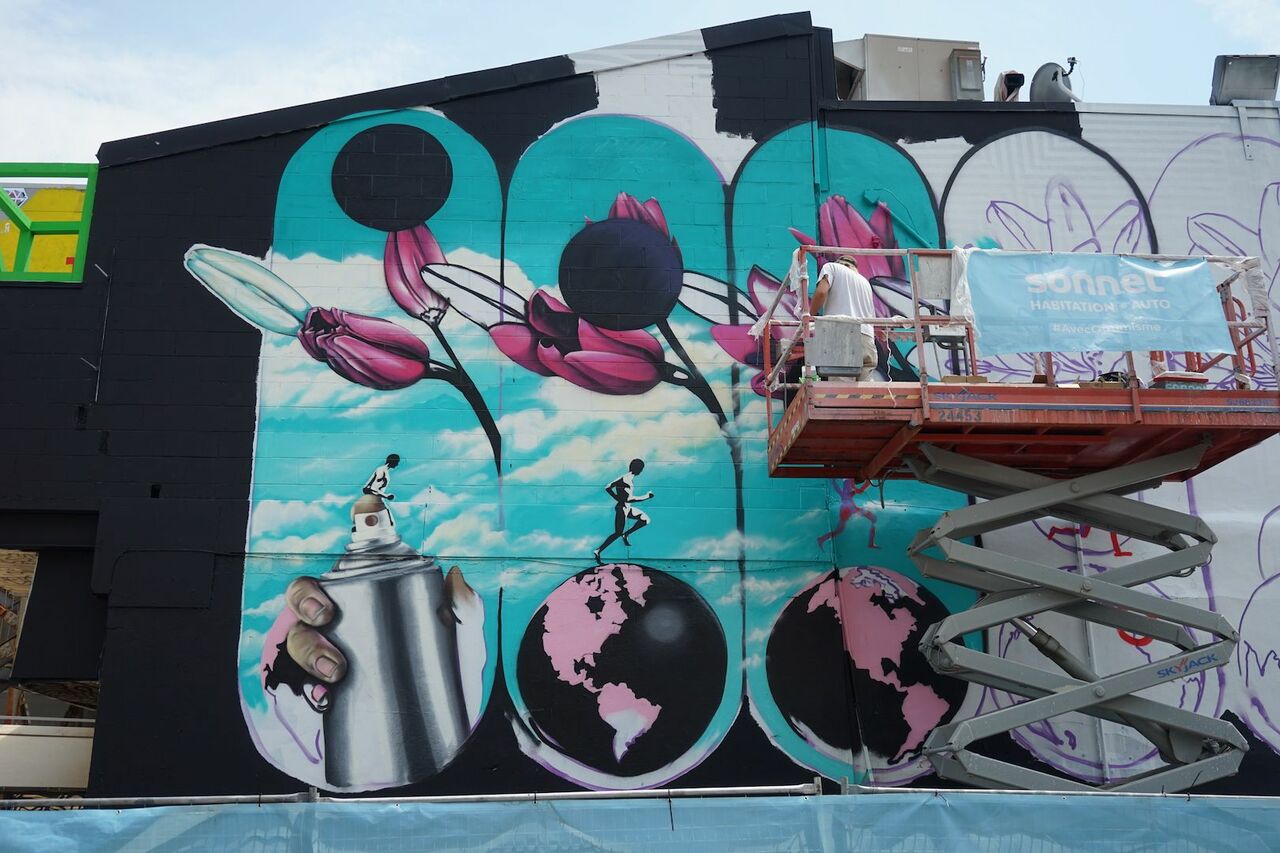 Mural 2017: Work in progress by INSA in Montreal #streetart #mural #graffiti #art https://t.co/CjF2SM8Hyt