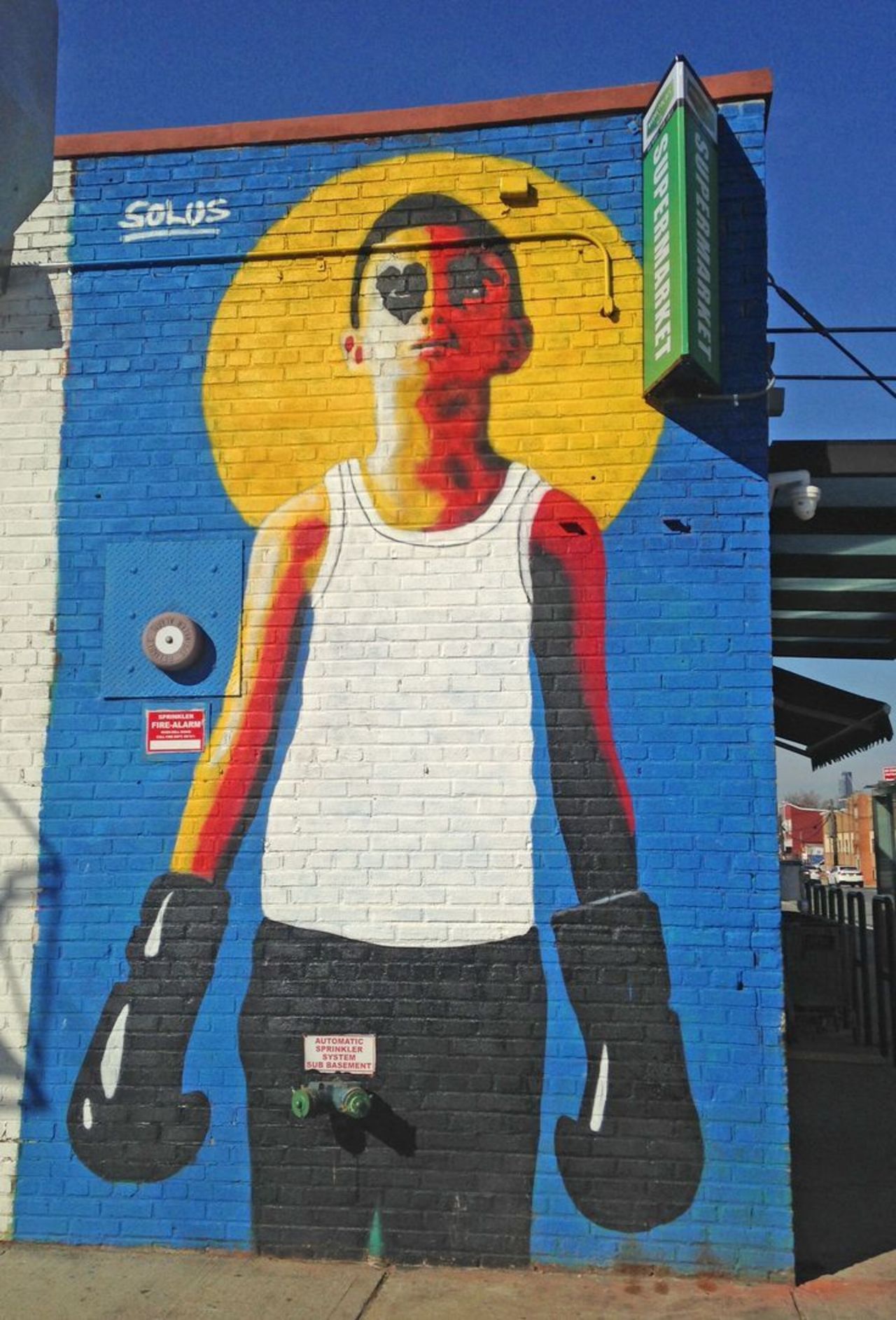 Artwork by Irish artist Solus - Brooklyn, New York City.#streetart #mural #graffiti #art https://t.co/PmgnbWUu1Q
