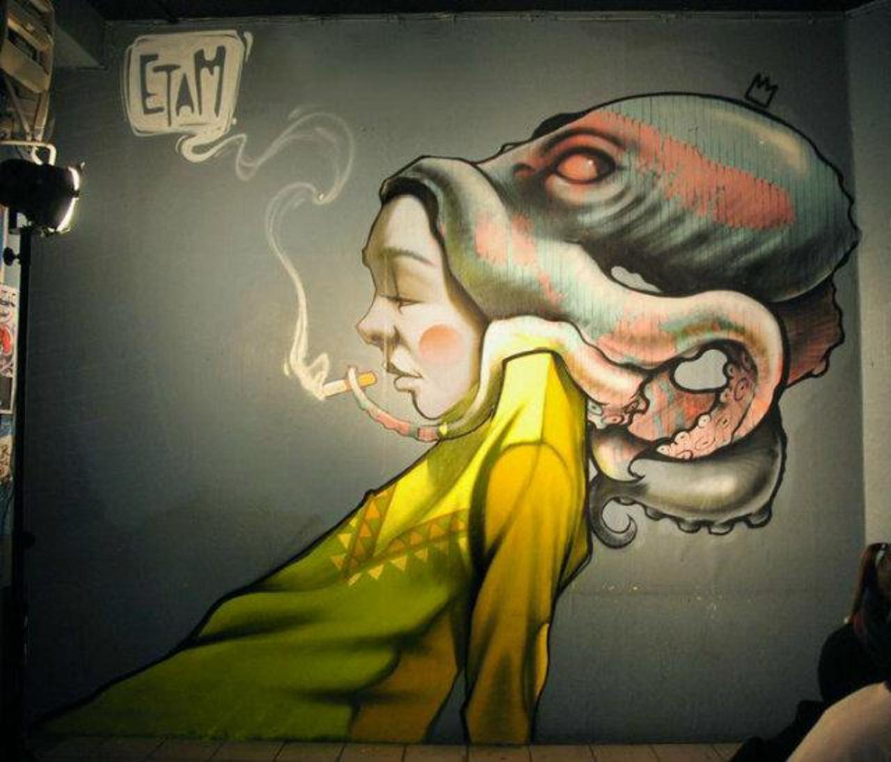 “@5putnik1: The Other Side #etam #streetart #graffiti #art #funky #dope . : http://t.co/KYfGd2Azqd”
