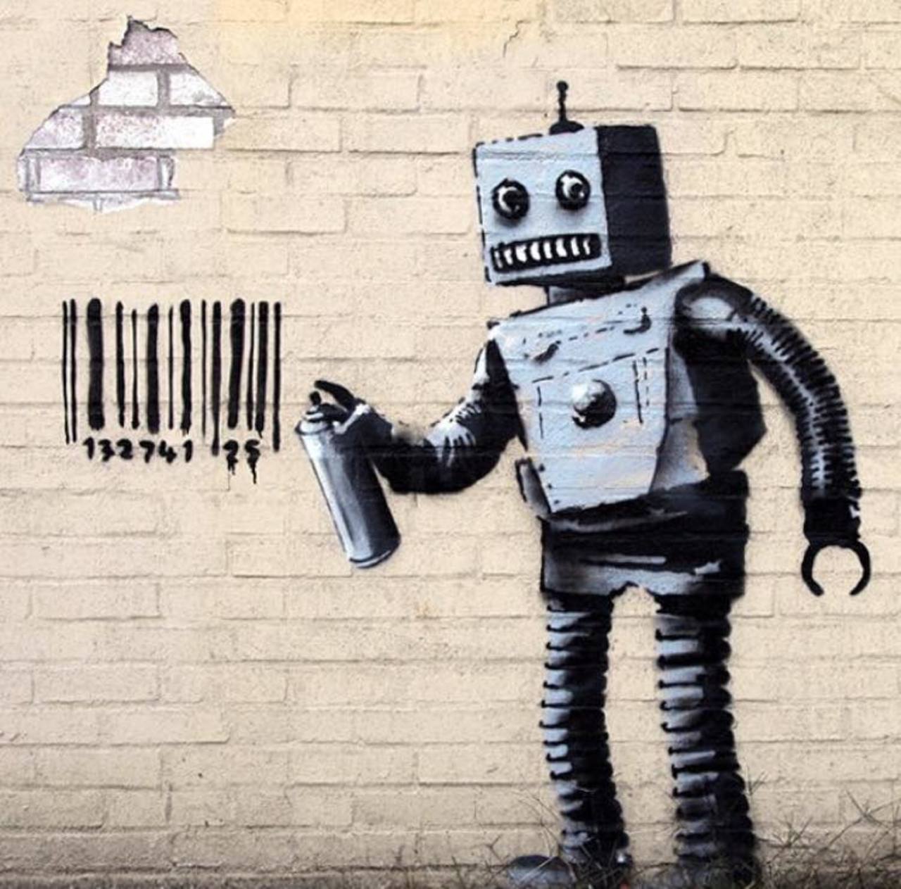 Stunning Street Art by Banksy #art #artists #artwork #streetart #muralart #graffiti #artistsnartlovers #lovetwitter https://t.co/SXHjBFpWwN