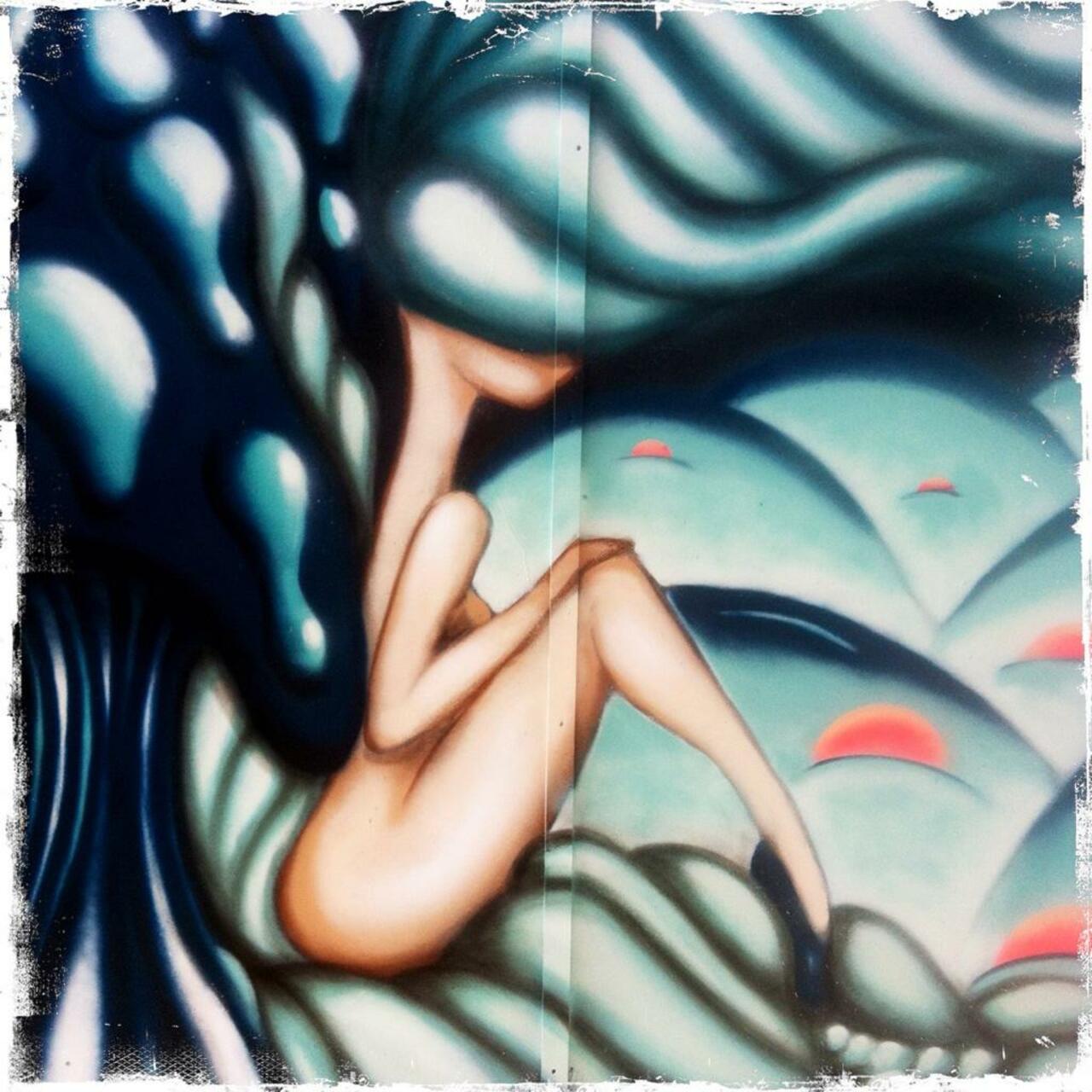 Lovely piece by #VanesaLongchamp in Leonard Street #art #streetart #graffiti http://t.co/UeUHXF9SHI