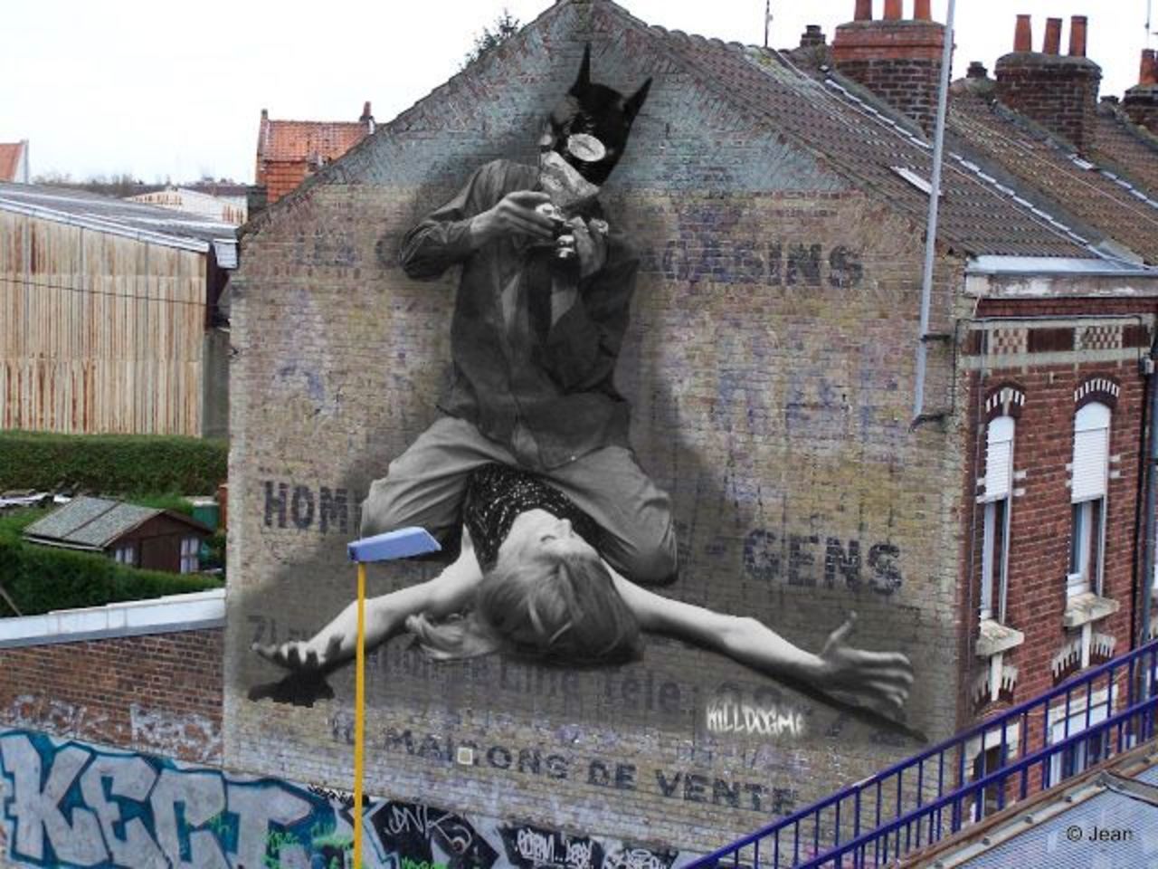 Mural by French artist KillDogMe, location unknown #killdogme #streetart #artderue #straßenkunst #artedelcalle #straatkunst #стритарт #граффити #urbanart #arteurbano #mural #murals #graffitiart #graffiti #sprayart #wallart #cityart  via Pinterest | https://goo.gl/92TYNT https://t.co/C4lwTJM6Xg