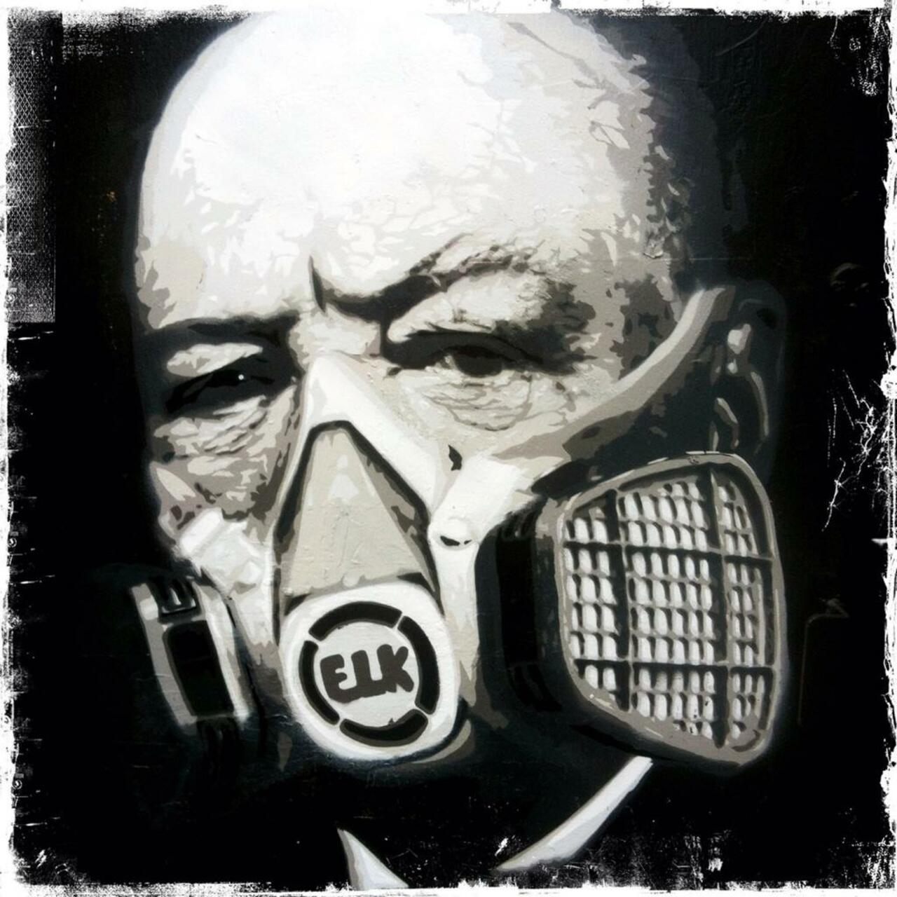 This has now been defaced - Winston Churchill by #ELK on Brick Lane 

#art #streetart #graffiti http://t.co/R44TUnBa2g