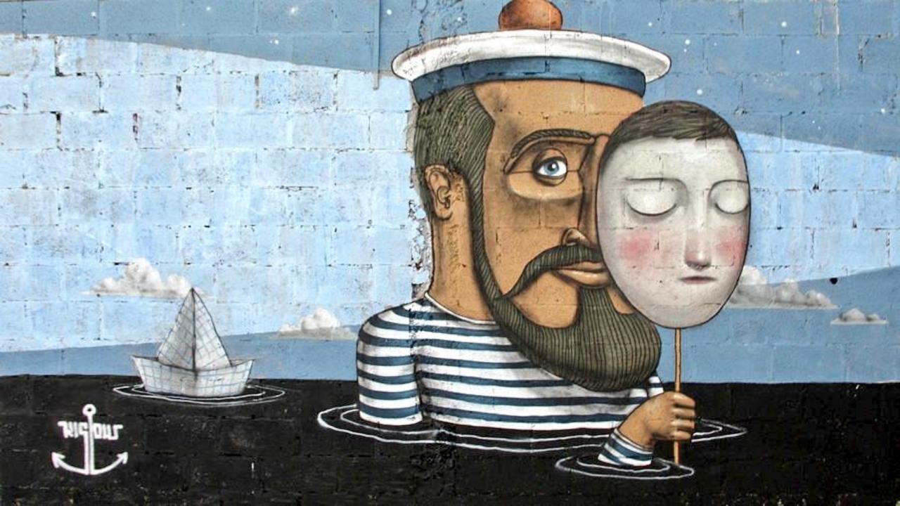 Great! "@Pitchuskita: Kislow & Seth in Sevastopol
#streetart #art #graffiti #urbanart #mural http://t.co/4TvrTDMAQz" #Poetry