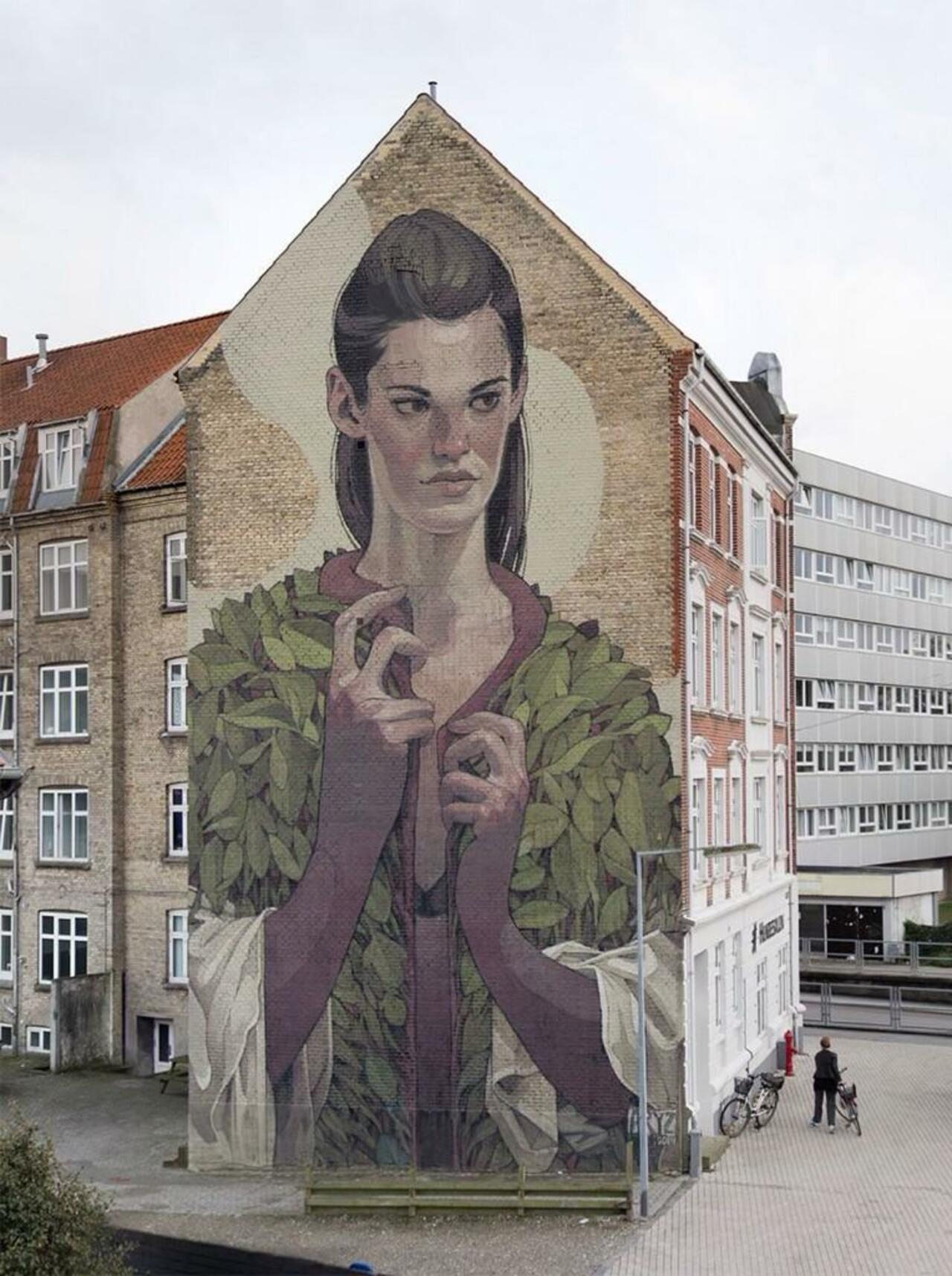 Artist @aryz_ #Aryz new Street Art mural For WeAart - Aalborg, Denmark 

#art #mural #graffiti #streetart http://t.co/2w29eA2FGn