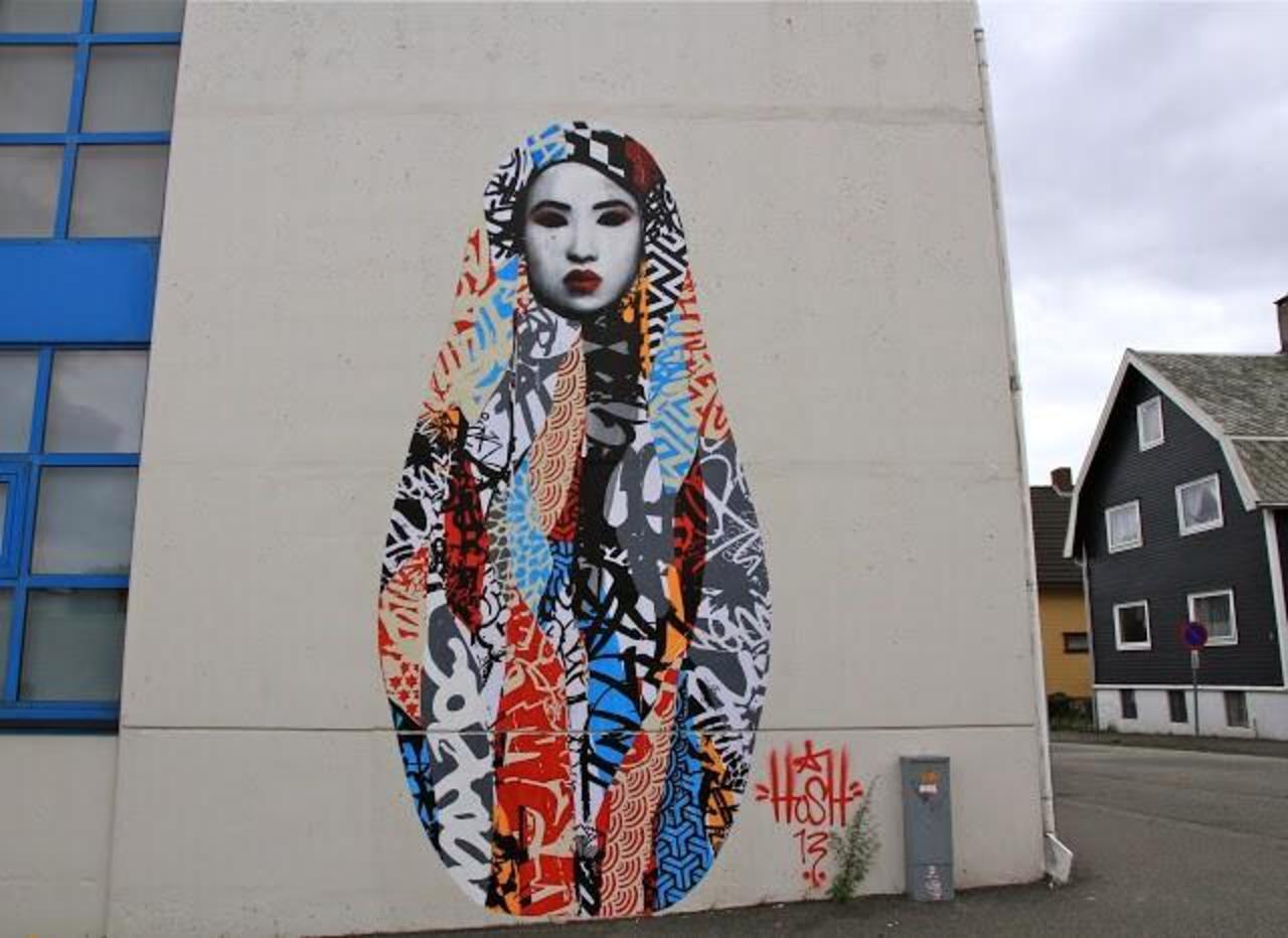 good pattern mix. RT via @ChristineKicks "@Pitchuskita: Hush 
Stavanger, Norway

#streetart #art #urbanart #graffiti http://t.co/L9sv70Xbyu”