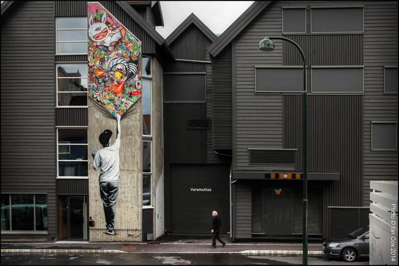 RT "@upbyartists: Martin Whatson (NO) in Stavanger (NO)
#streetart #art #graffiti #illustrator #photo #wall http://t.co/LrMVgaESFg"