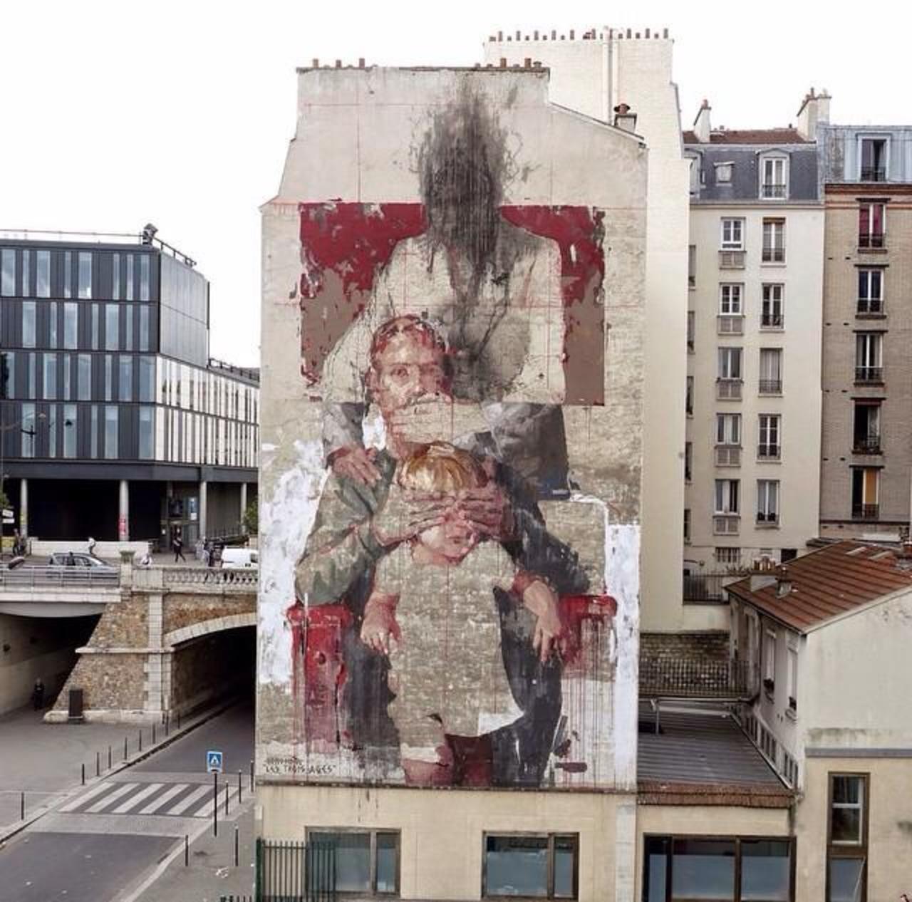 RT "@GoogleStreetArt: New large scale Street Art by Borondo in Paris, France. 
#art #mural #graffiti #streetart http://t.co/a6OvCpYNoA"”