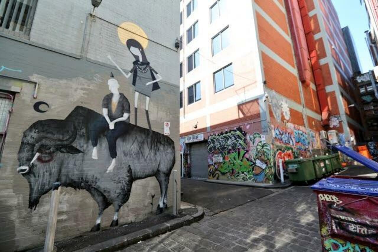 Twoone & GhostPatrol & Max Berry 
Melbourne, Australia

#streetart #art #graffiti http://t.co/UpNc9LSspZ