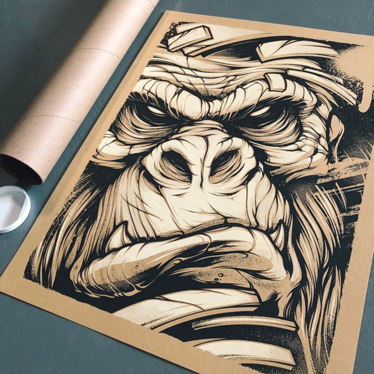 NEW LIMITED EDITION 2-Color, 18”x24” Screen Print Poster Strictly limited to 50. Signed and numbered. https://www.absorb81.com/store/gorilla-screenprint #Gorilla #Screeprint #Flatstock #Art #Artwork #FrenchPaper #Print #Artprint #Animal #Beast #Graffiti #Ink #Design #KraftPaper https://t.co/o17Tat2MH5
