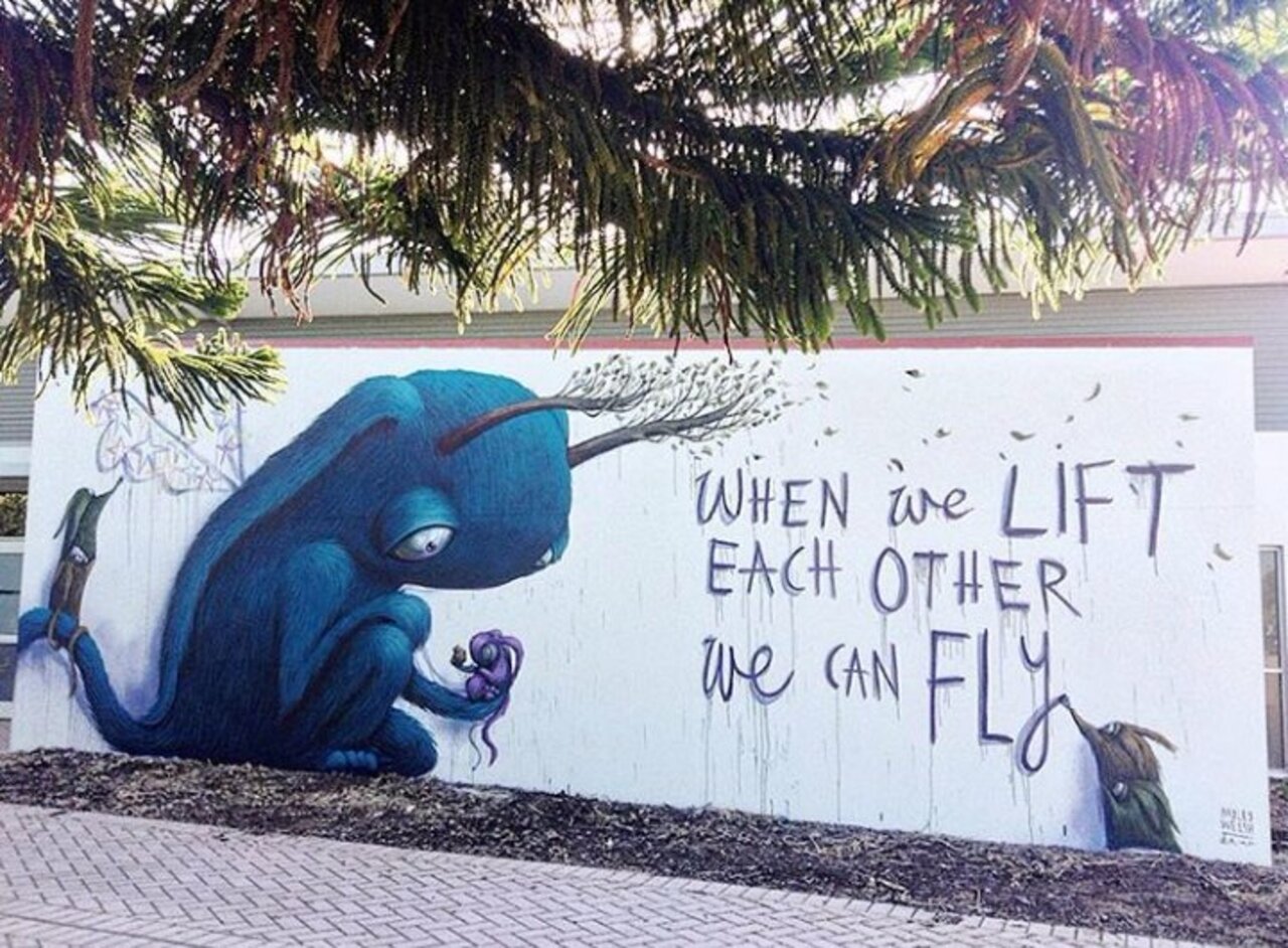 When We Lift Each Other We Can Fly.... #Streetart #graffiti #art https://t.co/W8zCD4y7Wt