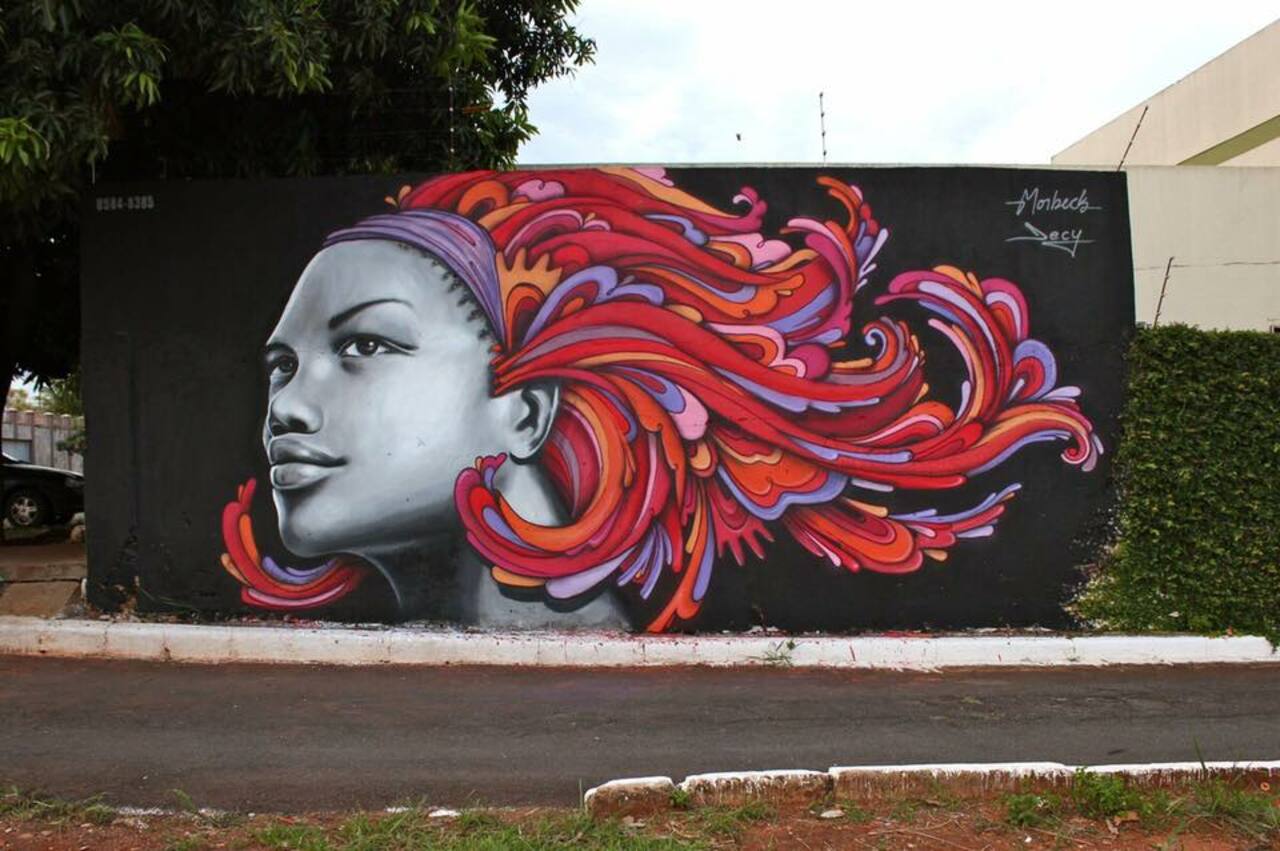 ... like a beautiful lady... in colors. Art by Morbech and Decy in Goiânia, Brazil #StreetArt #Art #Lady #Colors #Graffiti #Mural #UrbanArt #Goiania https://t.co/pR4SwswTCN
