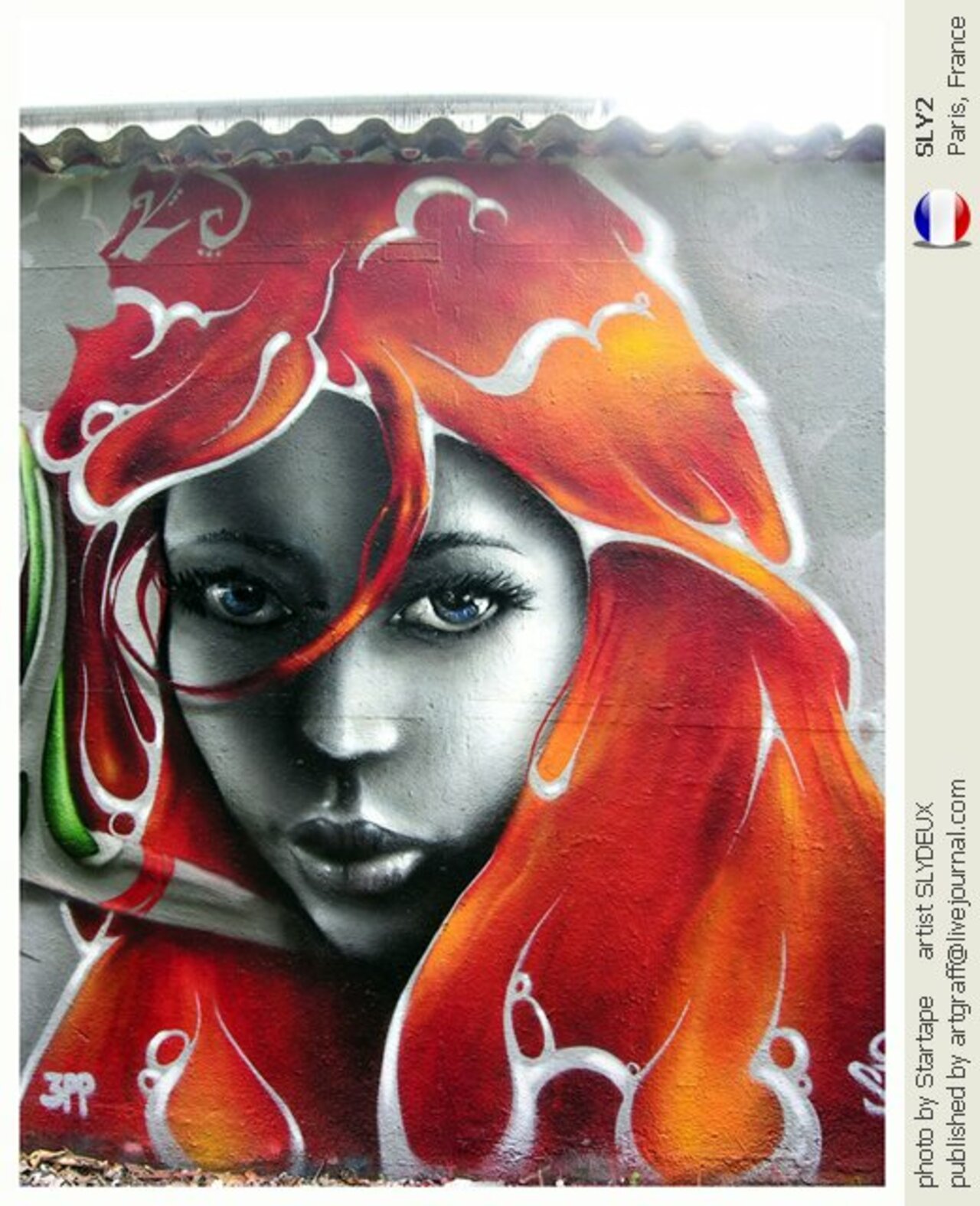 ... like a beautiful lady... in red. Art by Sly2 #StreetArt #Art #Beauty #Red #Graffiti #Mural #UrbanArt #Paris https://t.co/lX3YOWMxSj