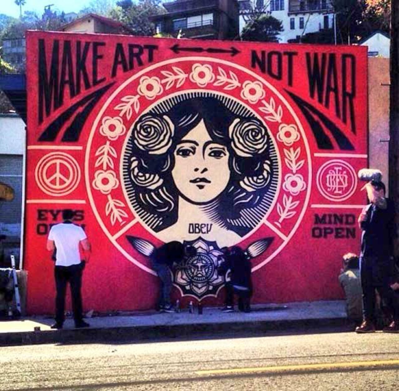 “@myadreams: "@CuocoDaTe: "@Pitchuskita: Obey (Shepard Fairey)
#streetart #art #graffiti #mural http://t.co/11wCvCITiW""”