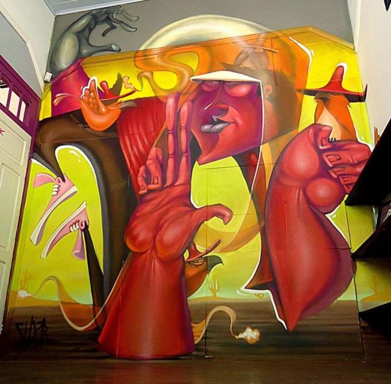 Colourful & vibrant Street Art mural by lel1
#art #arte #graffiti #streetart http://t.co/jUERSl2POQ
