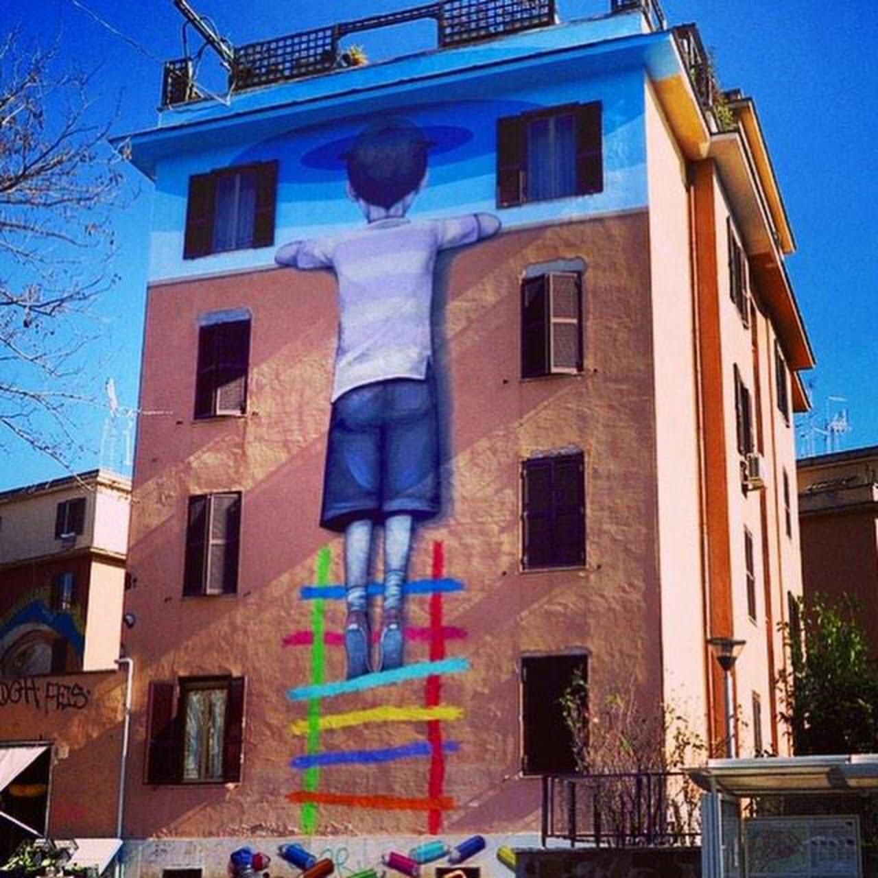 "Il Bambino Redemptor" by @seth_globepainter in Rome, #Italy #mural #graffiti #urbanart #streetart http://t.co/ndA8RelVCQ