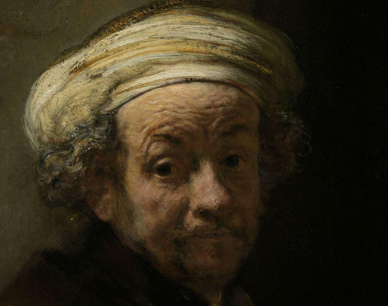 A beautiful close-up of the portrait of Rembrandt van Rijn, 1661, can be seen at @rijksmuseum #art http://t.co/x6SBSIY5HI