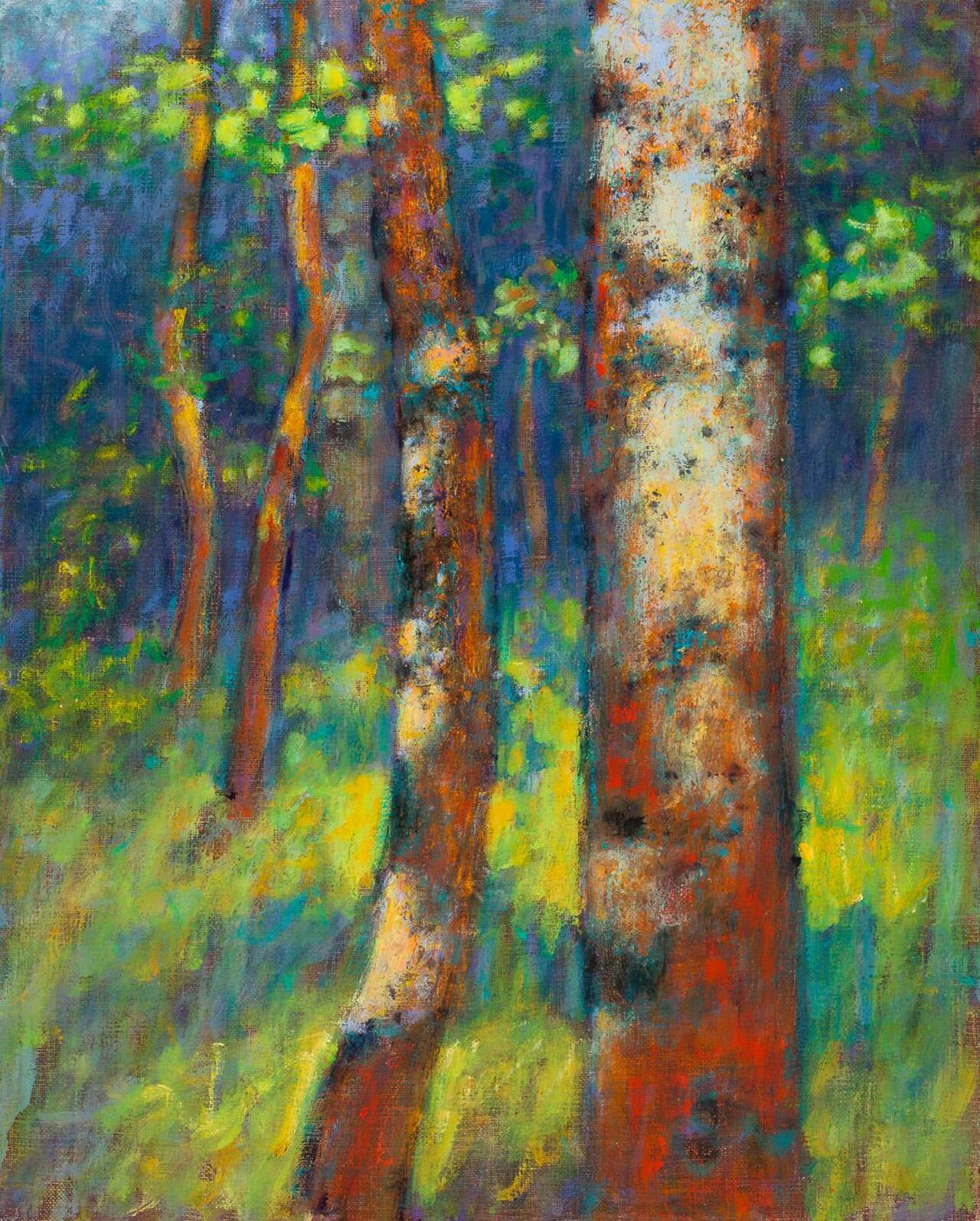 High Mountain Aspens | oil on linen | 15 x 12" | 2014 #art #pleinair #nature #painting | http://bit.ly/1GHHIHL http://t.co/E7uZTDQncE