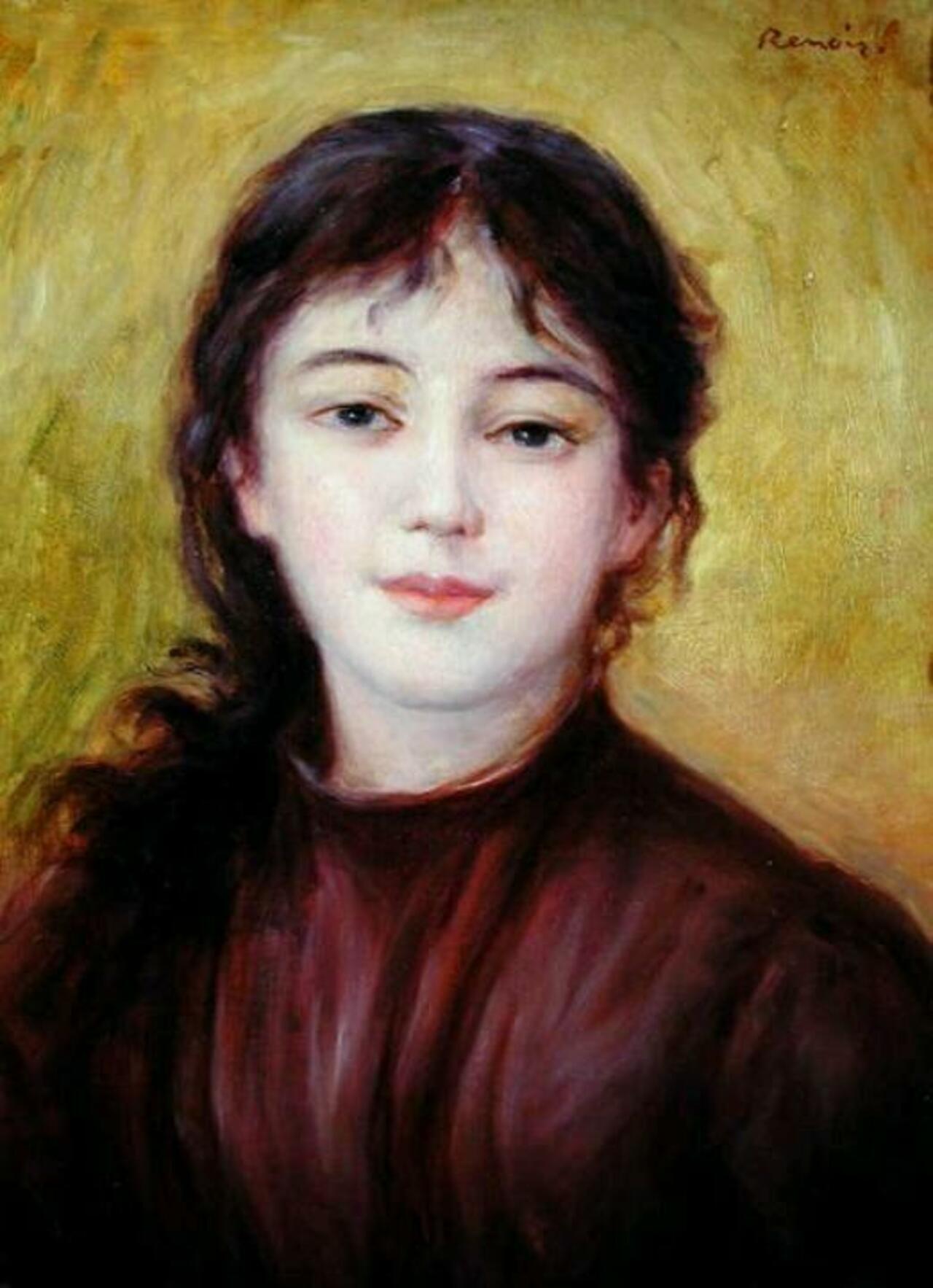 Muchacha - Renoir #art #painting http://t.co/10iG5cRE4I