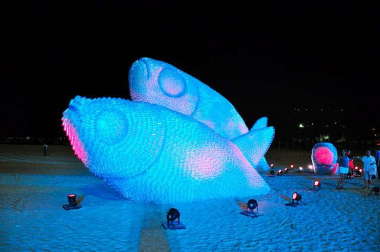 Amazing #Bottle #Sea #Art The Fish #Sculptures on Botafogo Beach Promotes Sustainability i.e. bottles. http://t.co/1QMC0M9WdT