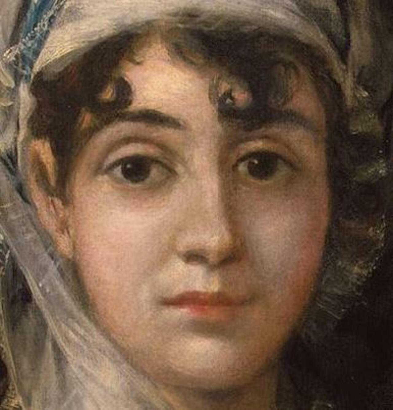 Francisco Goya (  30 March 1746 Fuendetodos, Arago'n, Spain - died 1828  France) 
Portrait of Antonia Zárate(detail) http://t.co/th4P3OOBl1